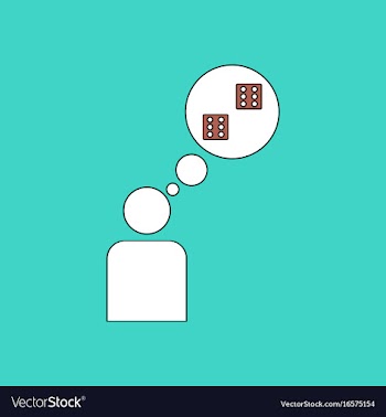 Flat icon design collection man silhouette think vector image