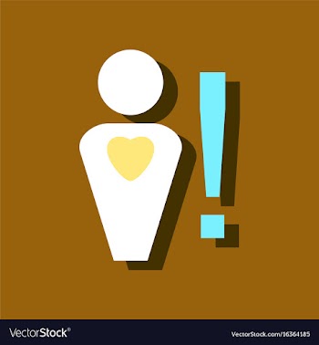 Flat icon design collection man with heart sign vector image