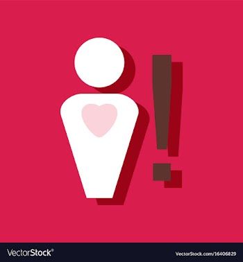 Flat icon design collection man with heart sign vector image