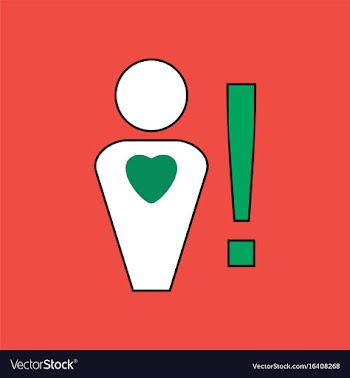 Flat icon design collection man with heart sign vector image