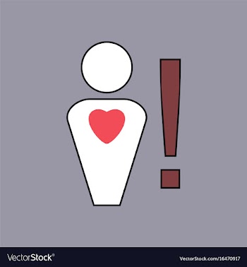 Flat icon design collection man with heart sign vector image