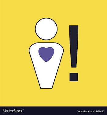 Flat icon design collection man with heart sign vector image