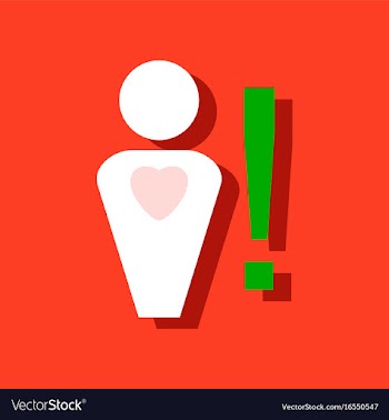 Flat icon design collection man with heart sign vector image