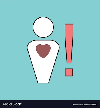 Flat icon design collection man with heart sign vector image