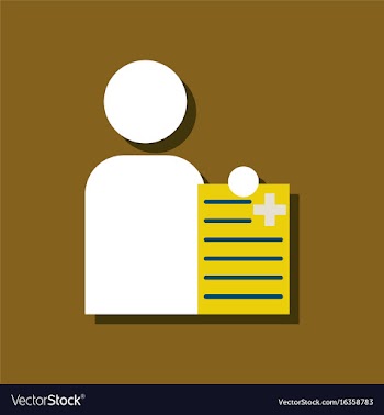 Flat icon design collection man with medical vector image