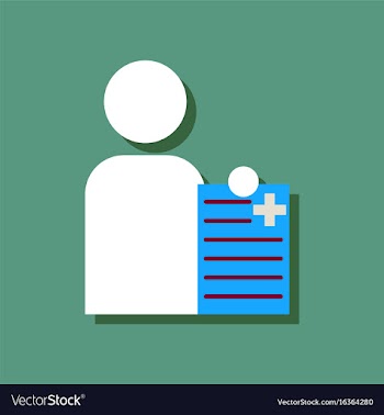 Flat icon design collection man with medical vector image