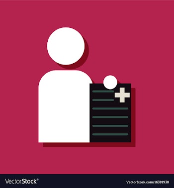 Flat icon design collection man with medical vector image
