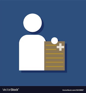 Flat icon design collection man with medical vector image