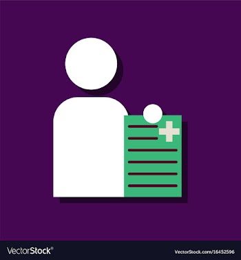 Flat icon design collection man with medical vector image
