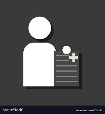 Flat icon design collection man with medical vector image