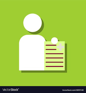Flat icon design collection man with medical vector image