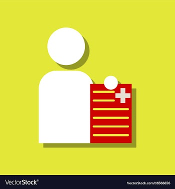 Flat icon design collection man with medical vector image
