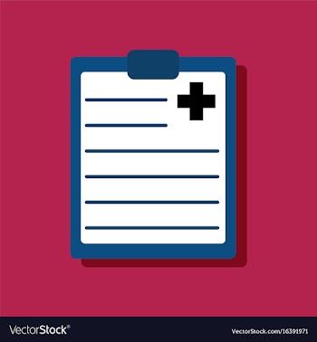 Flat icon design collection medical board in vector image