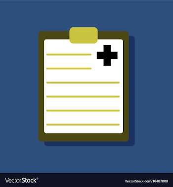 Flat icon design collection medical board in vector image