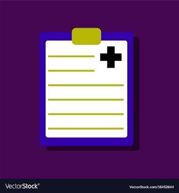 Flat icon design collection medical board in vector image