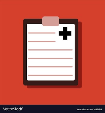 Flat icon design collection medical board in vector image