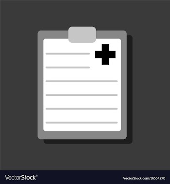 Flat icon design collection medical board in vector image