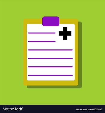 Flat icon design collection medical board in vector image