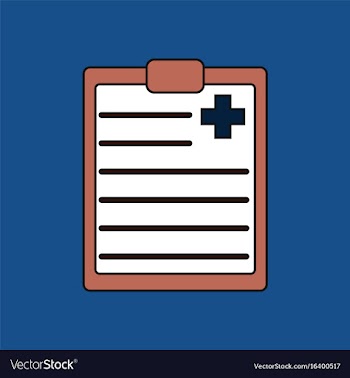 Flat icon design collection medical board vector image