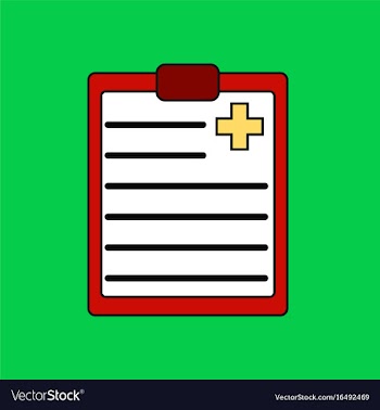 Flat icon design collection medical board vector image