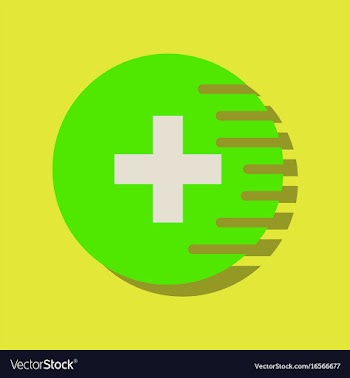 Flat icon design collection medical cross in vector image