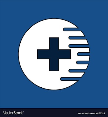 Flat icon design collection medical cross vector image