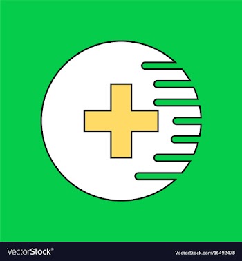 Flat icon design collection medical cross vector image