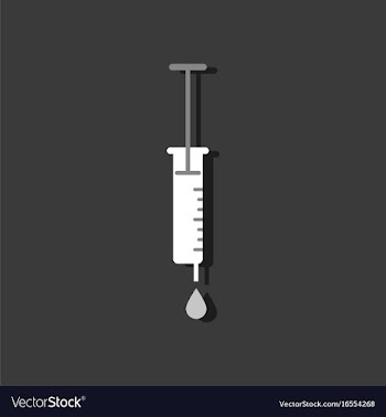 Flat icon design collection medical injection in vector image
