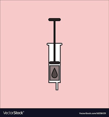 Flat icon design collection medical injection vector image