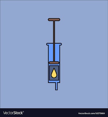 Flat icon design collection medical injection vector image