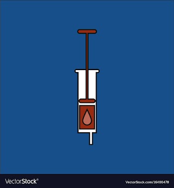 Flat icon design collection medical injection vector image