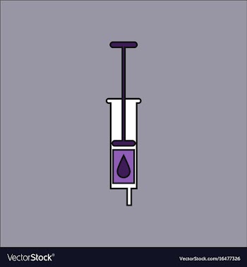 Flat icon design collection medical injection vector image