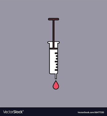 Flat icon design collection medical injection vector image