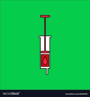 Flat icon design collection medical injection vector image