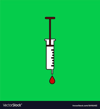 Flat icon design collection medical injection vector image