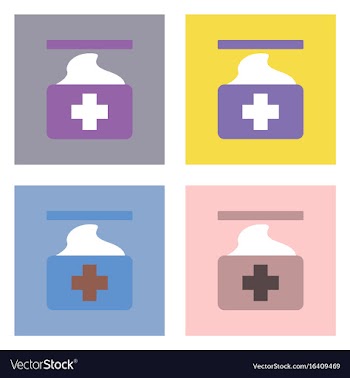 Flat icon design collection medical napkins vector image