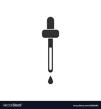 Flat icon design collection medical pipette vector image