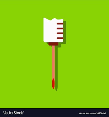 Flat icon design collection medical syringe in vector image