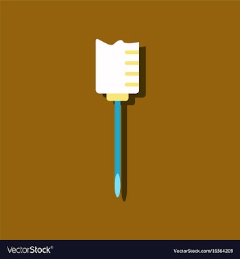Flat icon design collection medical syringe in vector image