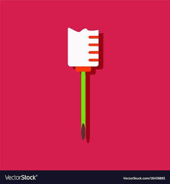 Flat icon design collection medical syringe in vector image