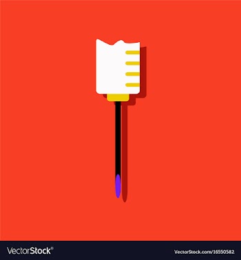 Flat icon design collection medical syringe in vector image