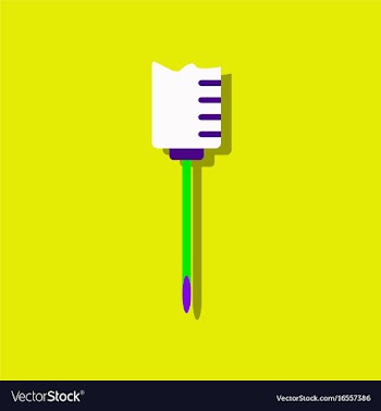 Flat icon design collection medical syringe in vector image