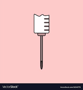 Flat icon design collection medical syringe vector image