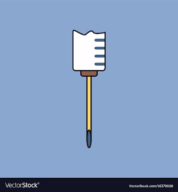 Flat icon design collection medical syringe vector image