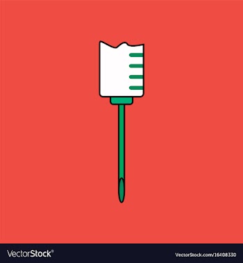Flat icon design collection medical syringe vector image