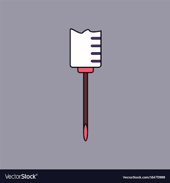 Flat icon design collection medical syringe vector image
