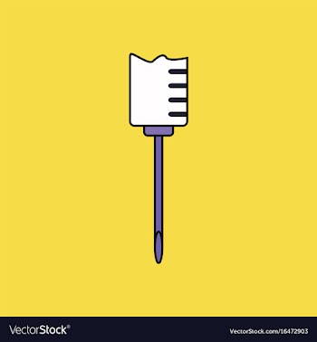 Flat icon design collection medical syringe vector image