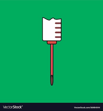 Flat icon design collection medical syringe vector image