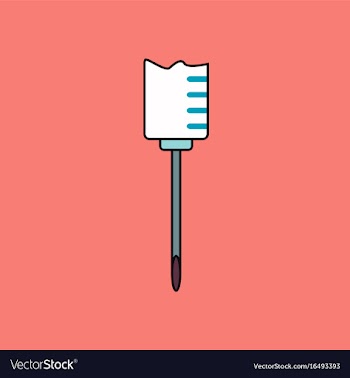 Flat icon design collection medical syringe vector image