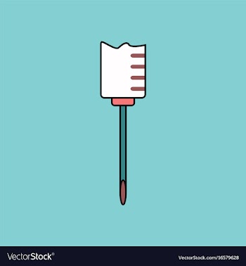 Flat icon design collection medical syringe vector image